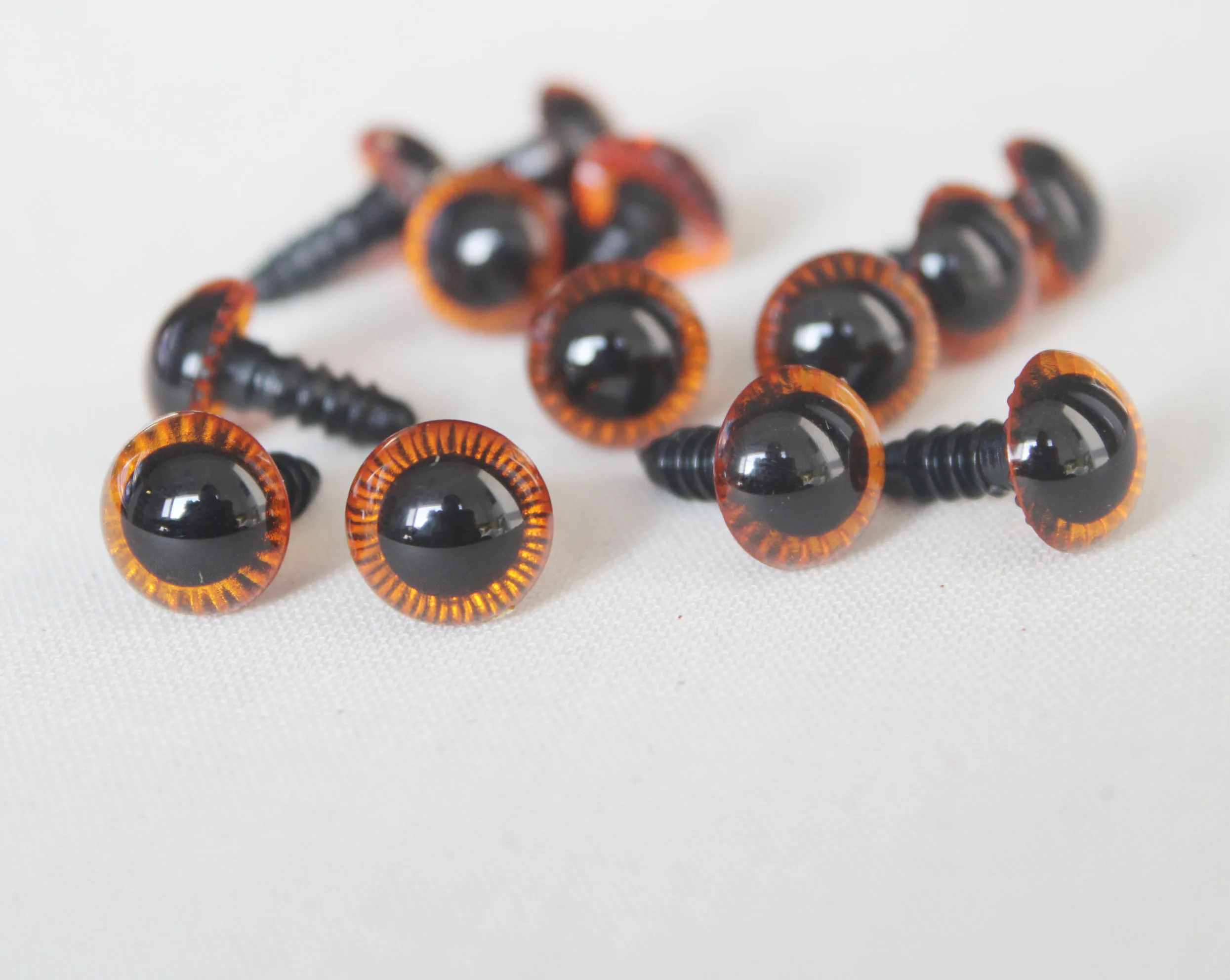 

50pcs/lot 12mm new brown toy eyes with washer for toy accessories