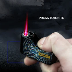 HONEST Red Flame Torch Lighter Butane Gas Type Lighter Refillable Windproof Jet Cigar Lighters