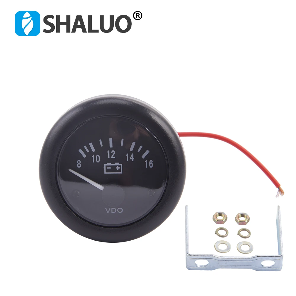 

12V 24v Generator Engine VDO Voltage Gauge Meter 52MM Installation Size Generator Accessories