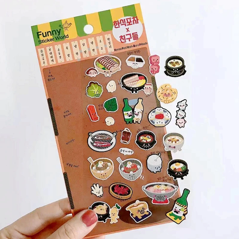 Breakfast Coffee Doughnut Korea Stickers Journaling Cutting Die Bread Cake Diary Planner Decorative Sticker Stationery Craft