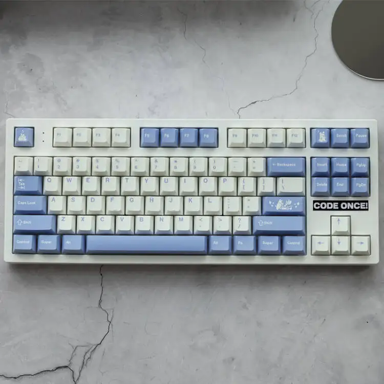 126 Keys/set PBT Dye Subbed Keycap For MX Switch Mechanical Keyboard Tuzi Theme Key Caps Cherry Profile Keycaps