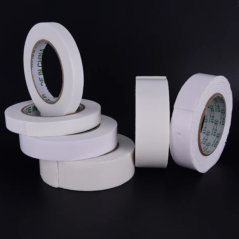 

1roll White Strong Double Sided Sticky Tape Foam Double Faced Adhesive Craft