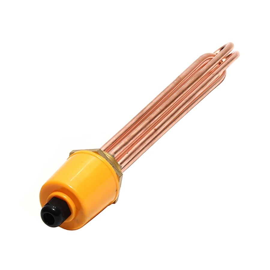 1 1/2 Inch/DN40 All Copper Hexagon Thread Heater 110V/220V/380V 3KW/4.5KW/6KW/9KW/12KW Water Heater Element for Boiler