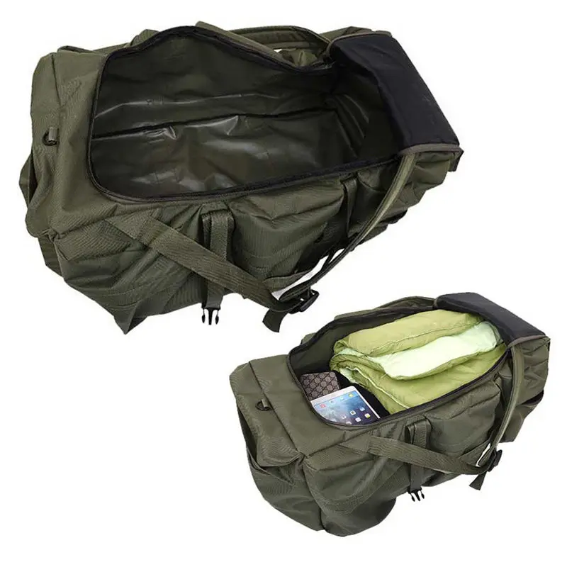 Bolsas de viaje de gran capacidad para hombres, mochila táctica militar de lona, impermeable, senderismo, escalada, Camping, XA216K, 90L