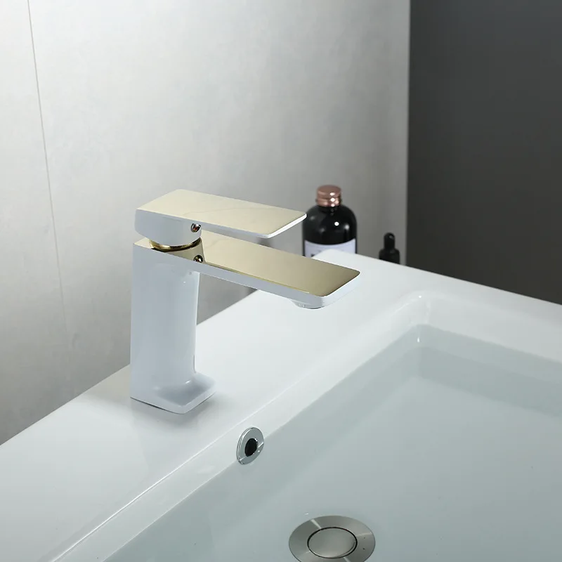 Robinets de ark chromés, trou à poignée unique, pont de lavage vintage, grue de robinet de centre commercial chaud et froid