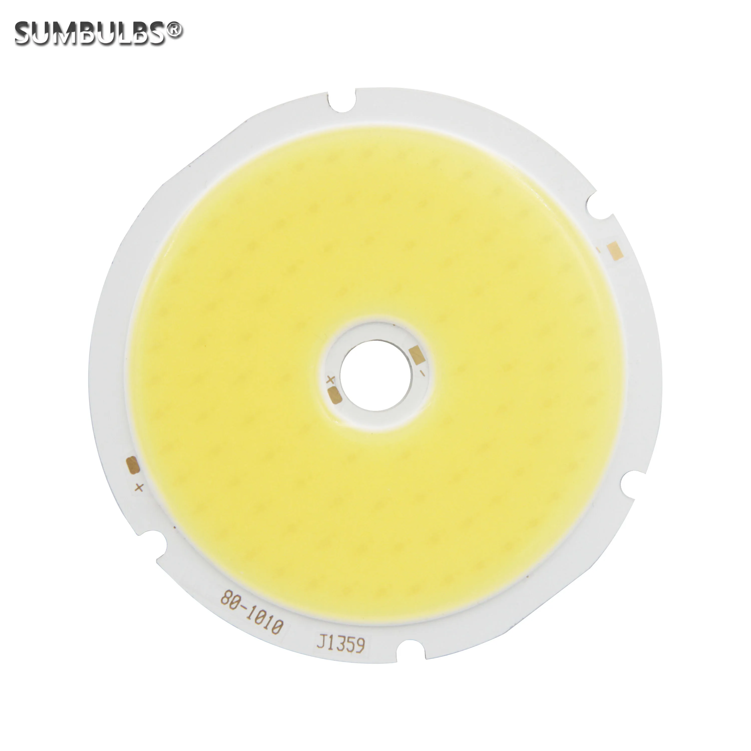 

High Bright 80mm Power COB LED Modules 50W 5000 Lumen Light Source for DIY Bulb Downlight Warm Cool White Input DC 30-33V 1500mA