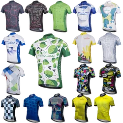 KEYIYUAN Summer Men Short Sleeve Cycling Jersey MTB Bike Shirt Tops Clothing Mayots Ciclismo Hombre Fiets Kleding Mannen