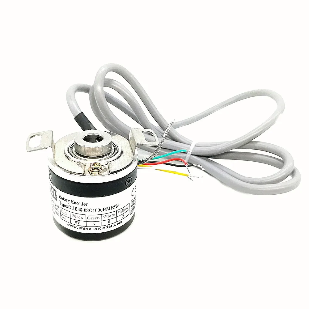 GHB38 Rotary Encoder 8MM Blind Hollow Shaft Encoders Line Driver A B Z A- B- Z- Use For Embroidery Machine