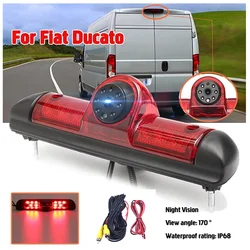 Luz de freno de coche CCD, cámara de marcha atrás para Citroen JUMPER III, FIAT DUCATO X250, Peugeot BOXER III, luz LED, cámara de visión trasera de estacionamiento