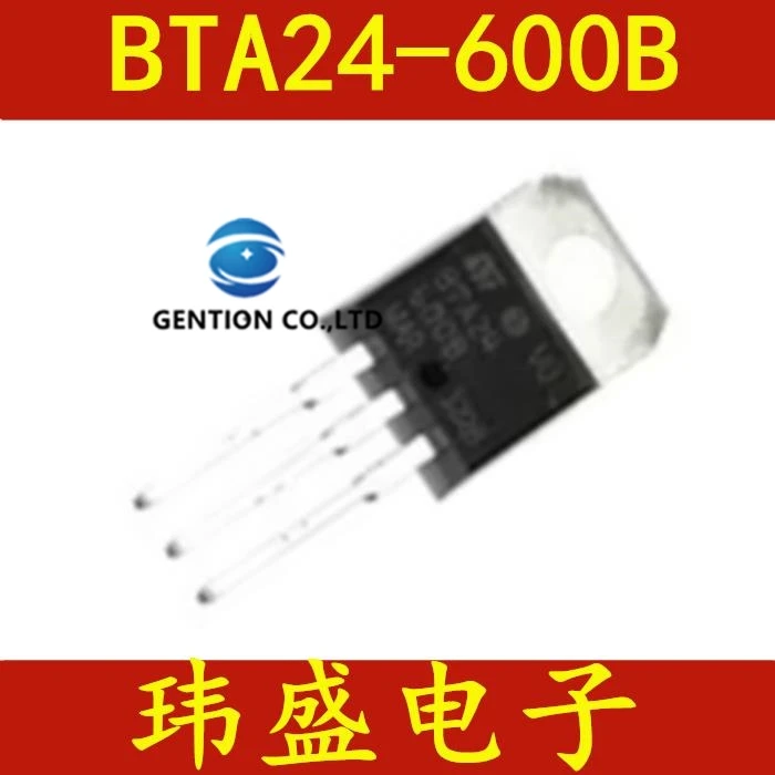 

10PCS BTA24-600B TO-220 BTA24-600 in stock 100% new and original