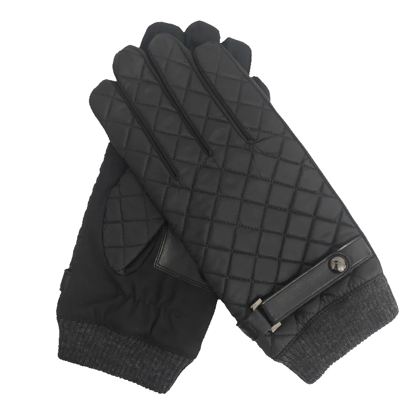 Men's winter warm gloves processing sales suitable for palm width 8-10 cm natural sheepskin imported high quality woolen cloth