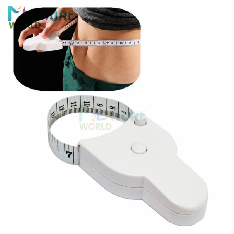 1pcs Fitness Accurate Caliper Measuring Tape Body Fat Weight Loss Measure Retractable Fitness Equipment ruler Accessories