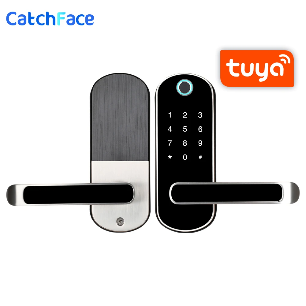 Biometric Fingerprint Door Lock  Tuya APP Smart Electronic Lock  Safe Home Lock RFID Keykess  Doorbell Digital Wifi Door Lock