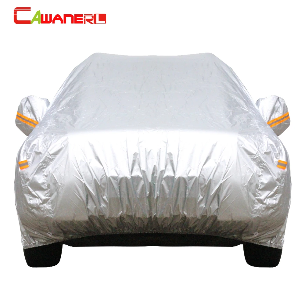 Cawanerl Full Car Cover Sunshade Automotive Outdoor Anti UV Sun Rain Snow Resistant Cover Dust Proof Fit For Scion Tc xA xB xD