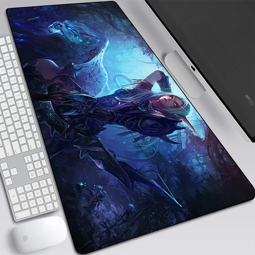 World of Warcraft Sylvanas Large Gaming Mouse Pad Computer Mousepad Keyboard Pad Desk Mat PC Gamer Mouse Mat XXL Office Mausepad