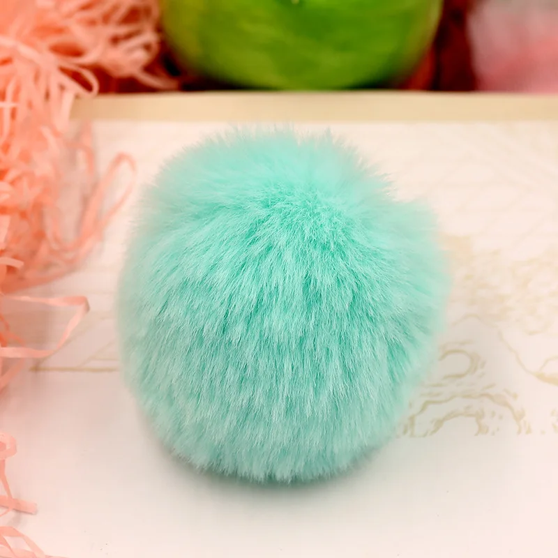 1pcs Diy Pompom Ball 8cm Imitate Rabbit Fur Balls Pom Poms Crafts Sewing on Knitted Scarf Hats Fur Pompon Diy Crafts Materials