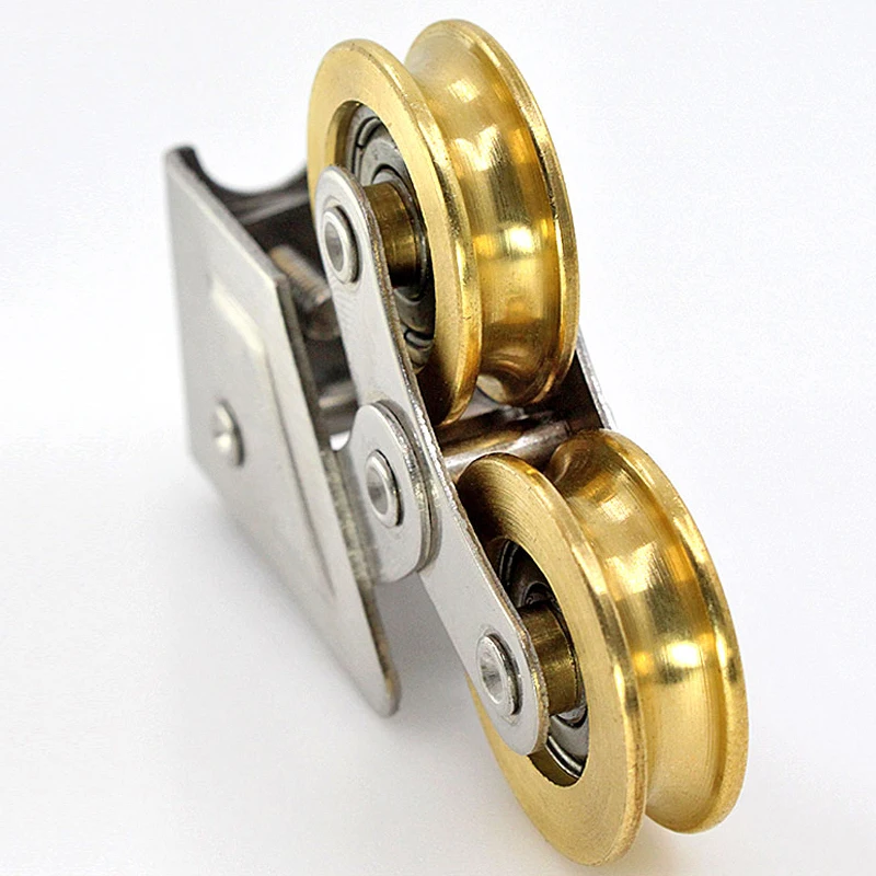 2008-T Sliding Door Plastic Steel Window Pulley Aluminum Alloy Brass Wheel Muted Roller House Hardware