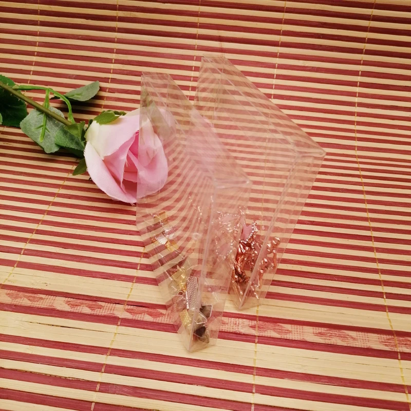 50pcs ABB Clear Plastic Box Storage Jewelry Packaging Box for Jewelry Wedding Ring Box Plastic Transparent Box Packaging Display