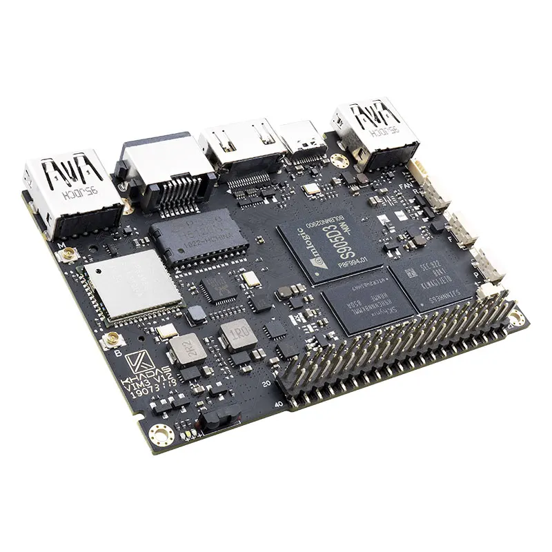 Khadas vim3l sbc  amlogic s905d3 soc oowow eingebetteter Service Single Board Computer Unterstützung 1,2 Tops Wi-Fi 5 4k @ 60fps 1,9 GHz Quad