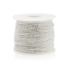 Cabo de Aço Inoxidável Corrente Massa para Colar, Materiais de Jóias DIY, Prata, Rosa, Ouro, 1mm, 1.5mm, 2mm, 2.5mm, 2m Lote 10 principais vendas colar de ouro 1mm - №1