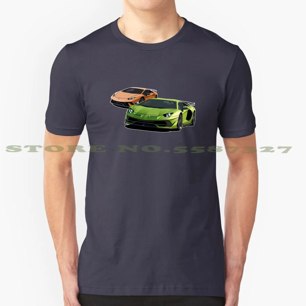 Bull Run 100% Cotton T-Shirt Sports Supercar Hypercar Automobile Vehicle Racing Italy Italian Green