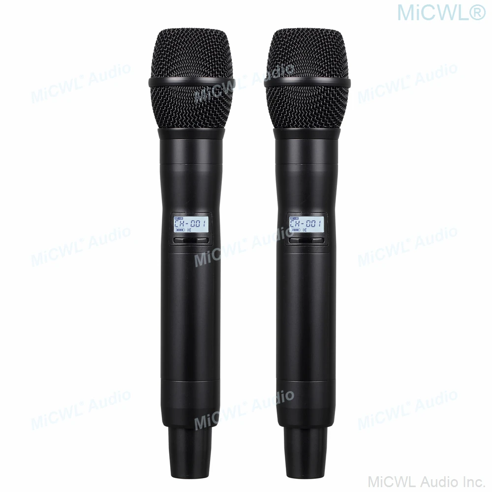 ULXD Digital Wireless Microphone System Black Beta87 2 Handheld True Diversity Microphones wide range of wireless transmission