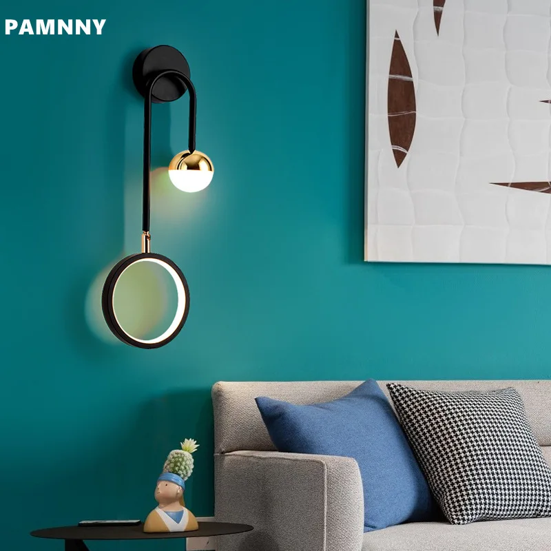 

Modern Minimalist Led Wall Lamps Bedside Living Room TV Background Stair Loft Study Dining Kitchen Sconce Home Decor Lighting