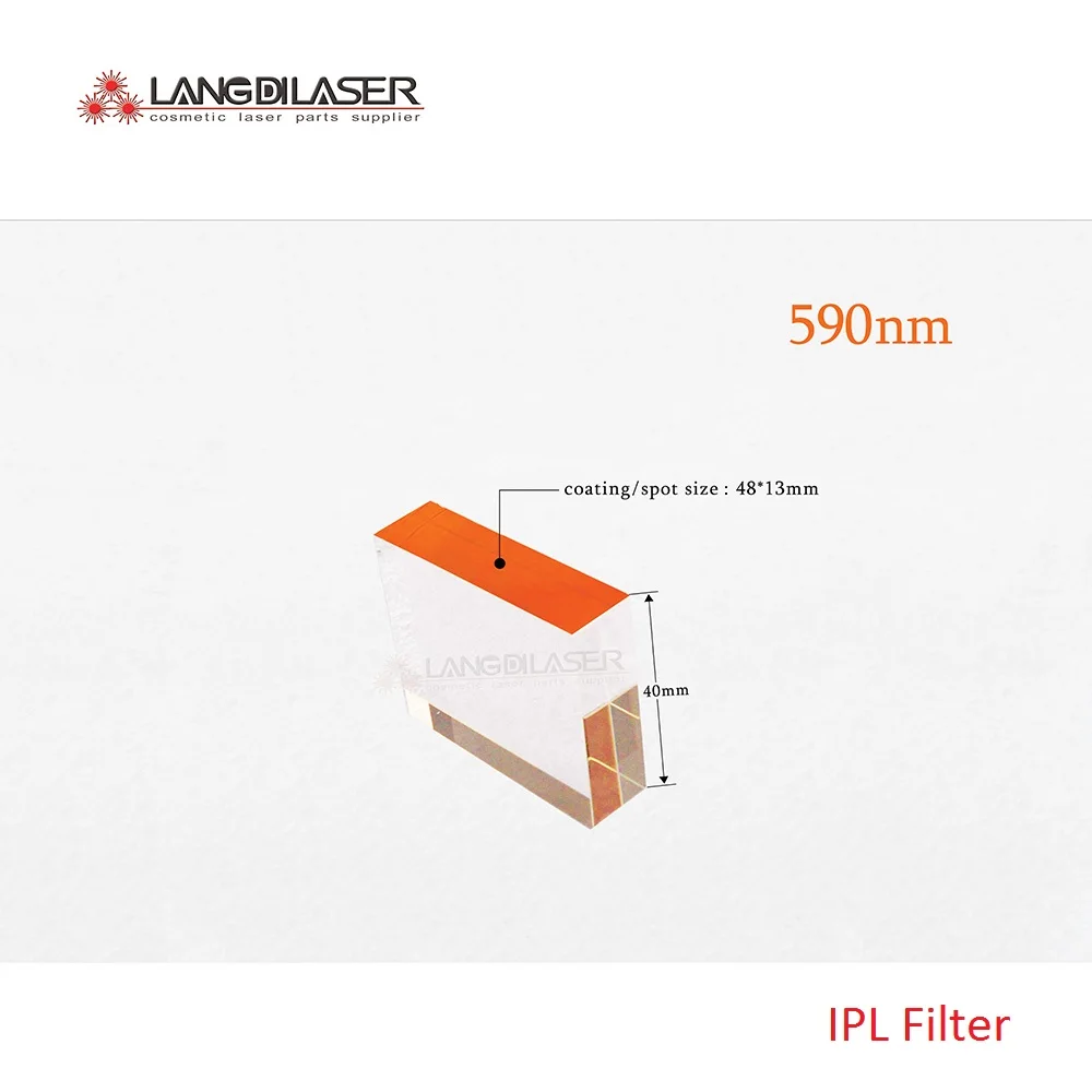 

Размер: 48*13*40 мм/IPL фильтр LP590nm/размер окна: 48*13/волна: 590nm ~ 1200nm