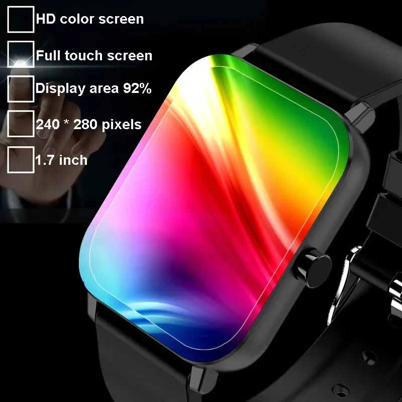 Full Touch Smart Horloge Mannen Vrouwen Smartwatch GT10 Elektronica Smart Klok Voor Android Ios Fitness Tracker Sport Smart Horloge