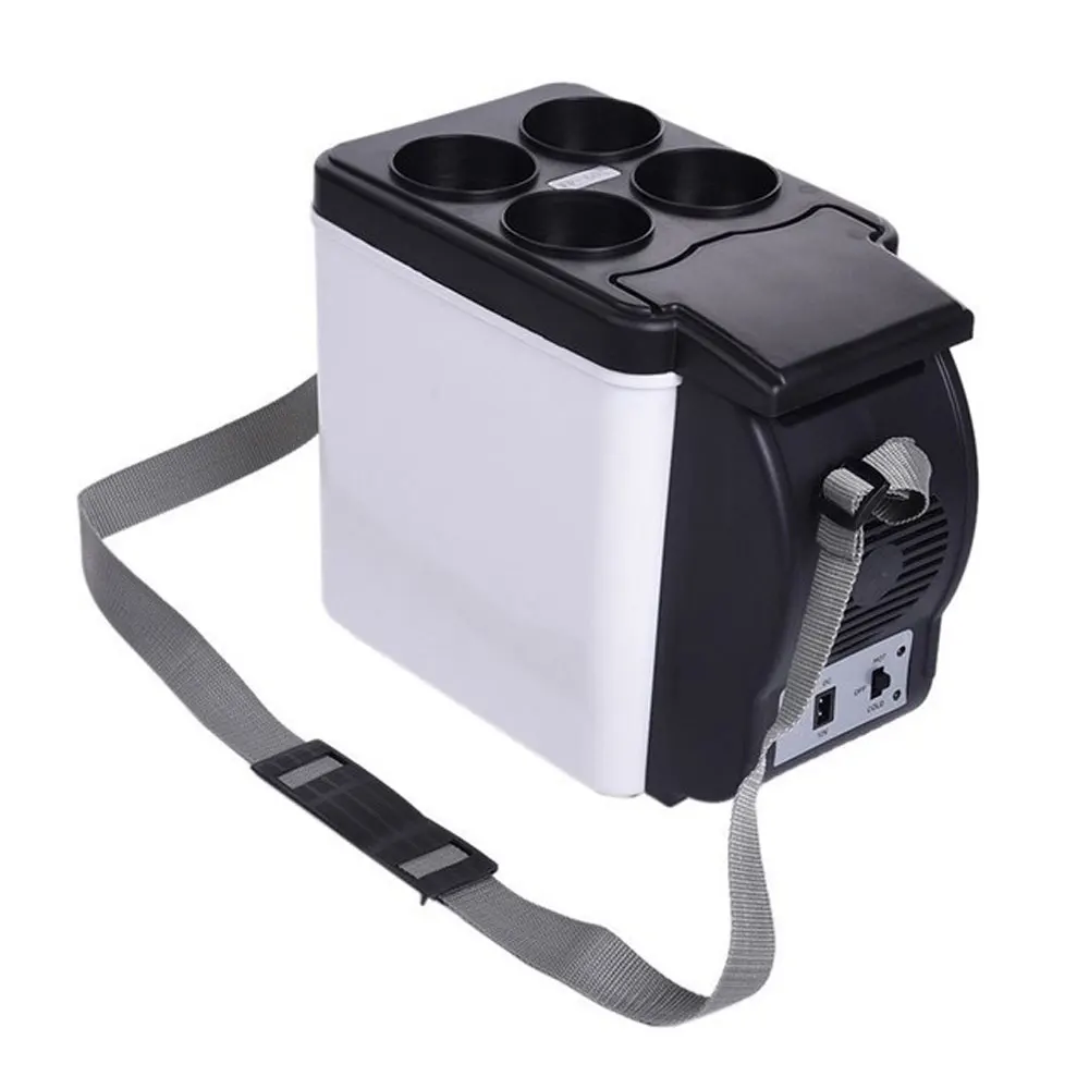 

12V 48W 6L Portable Car Refrigerator Heating & Cooling Dual Purpose Mini Refrigerator for Picnics Food Refrigeration