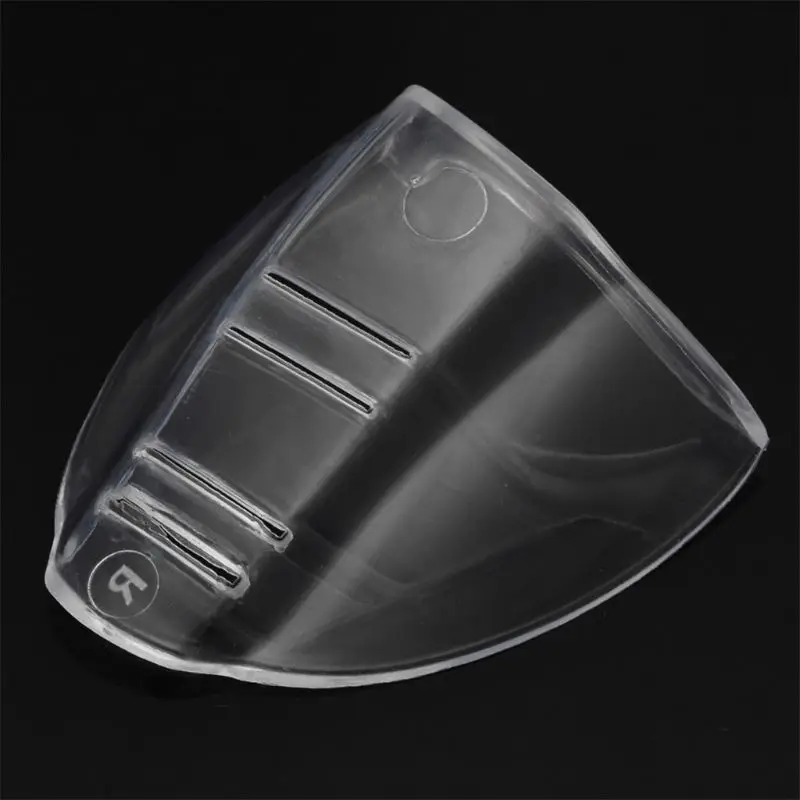 F62C 1 Pair Safety Glasses Side Shields, Clear Flexible Slip-on Side Shields Fits Medium to Large Eyeglasses Frames