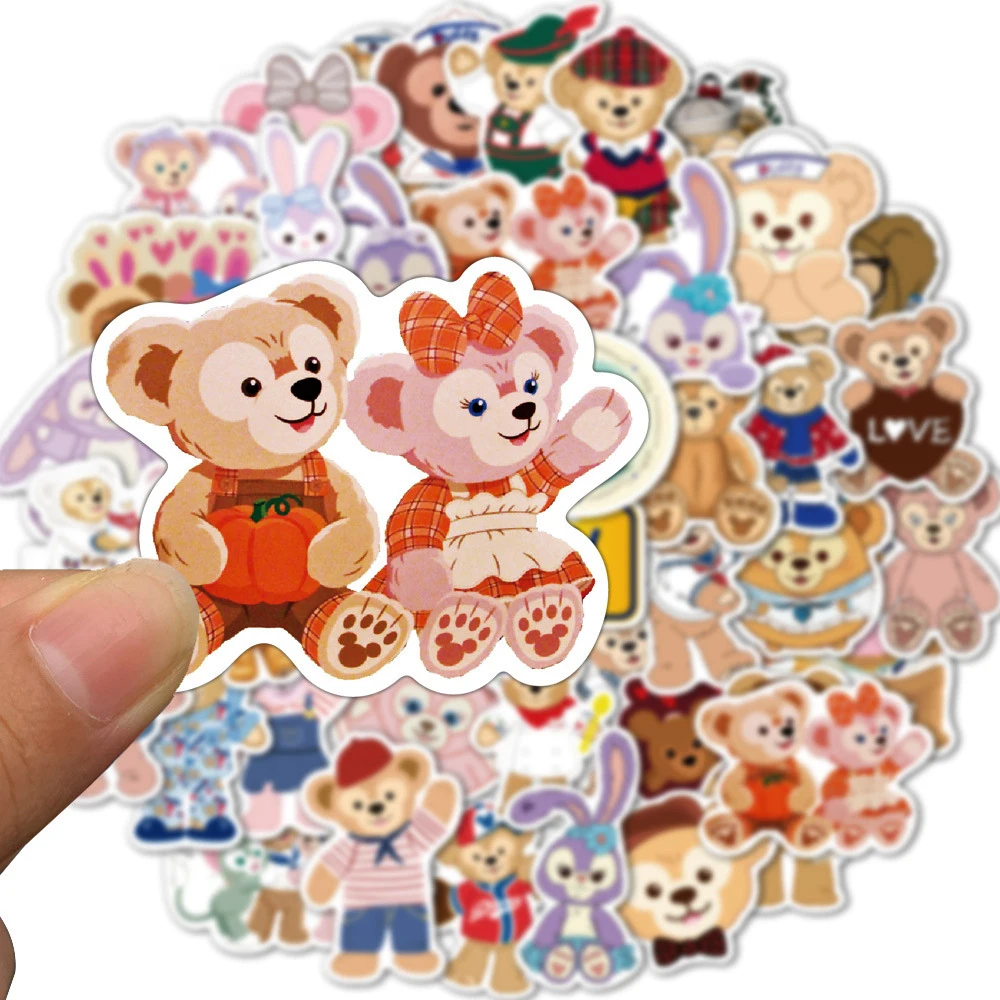 

10/20/40Pcs Series Duffy Bear Ballet Rabbit Kawaii Stickers Laptop Guitar Luggage Skateboard Graffiti Sticker Decals Kid Toy