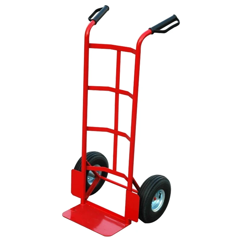 

Red Color Two-Wheeled Hand Truck, Utility Trolley Cargo, Small Tank Cart Can Load 150KG