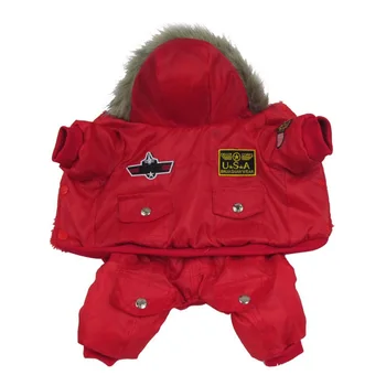 Winter Thicken Warm Hooded Jumpsuit Pet Dog Clothes For Small Dogs Puppy Jacket Coat Yorkie French Bulldog Dogs Clothing 1