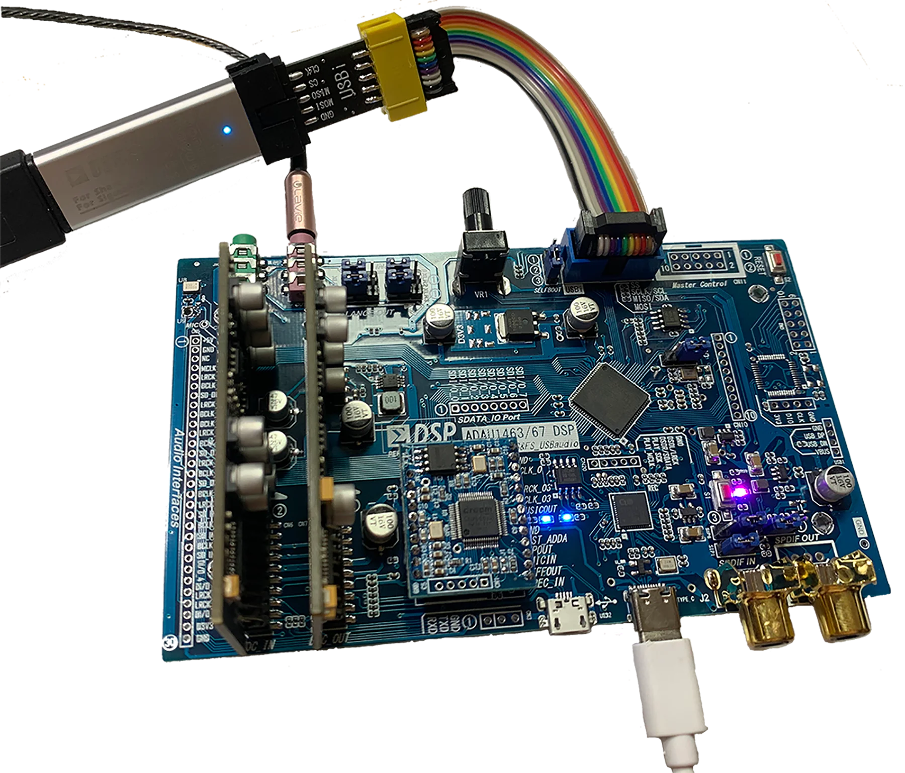 Adau1463 rozwój pokładzie Adau1467 jest kompatybilny z Ct7601usb interfejs Sam5504 Effector moduł