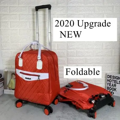 Women travel backpack with wheels Wheeled bag for travel trolley bags Oxford large capacity Travel Rolling Luggage Suitcase Bag