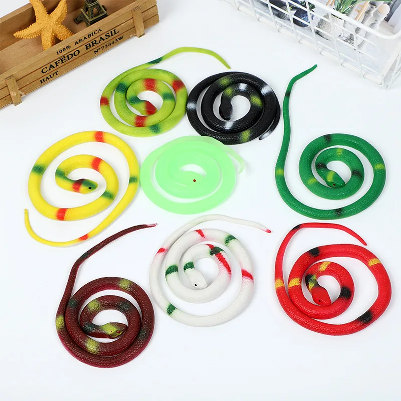 Gift Tricky Funny Spoof Toys Simulation Soft Scary Fake Snake Horror Toy For Party 75cm