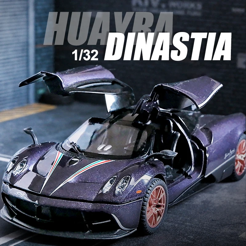 1:32 Pagani Huayra Dinastia Supercar Alloy Car Die-casting Model Sound and Light Car Model Toy Collection Children gift