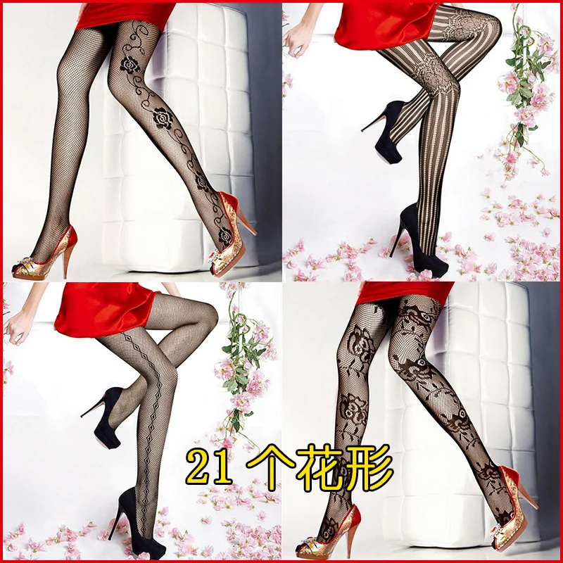 

5pcs/lot Fishnet Tights Women Black Sexy Pantyhose Fish Net Female Stockings Spring Summer Woman Stocking MIX