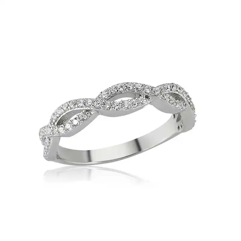 Silver Row Infinity Ladies Ring