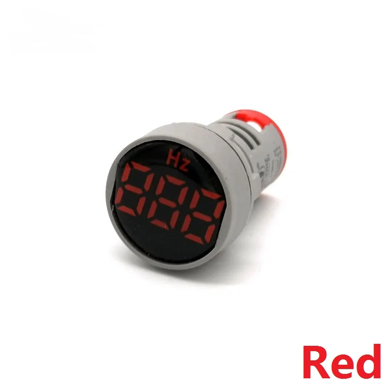 مؤشر مؤشر مؤشر LED دائري ، 22 مللي متر ، تيار متردد 20-500 فولت ، مؤشر رقمي ، أحمر ، أصفر ، أخضر ، أزرق ، أبيض