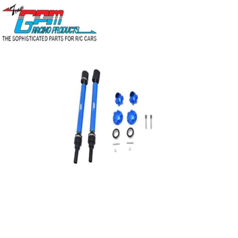 

GPM HARDEN STEEL+ALUMINUM FRONT/REAR ADJUSTABLE CVD DRIVE SHAFT+HEX ADAPTER+WHEEL LOCK -14PC SET FOR TRAXXAS 1/10 MAXX RC UPGRAD