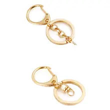 Bronze Rhodium Gold Keychain Rings #6