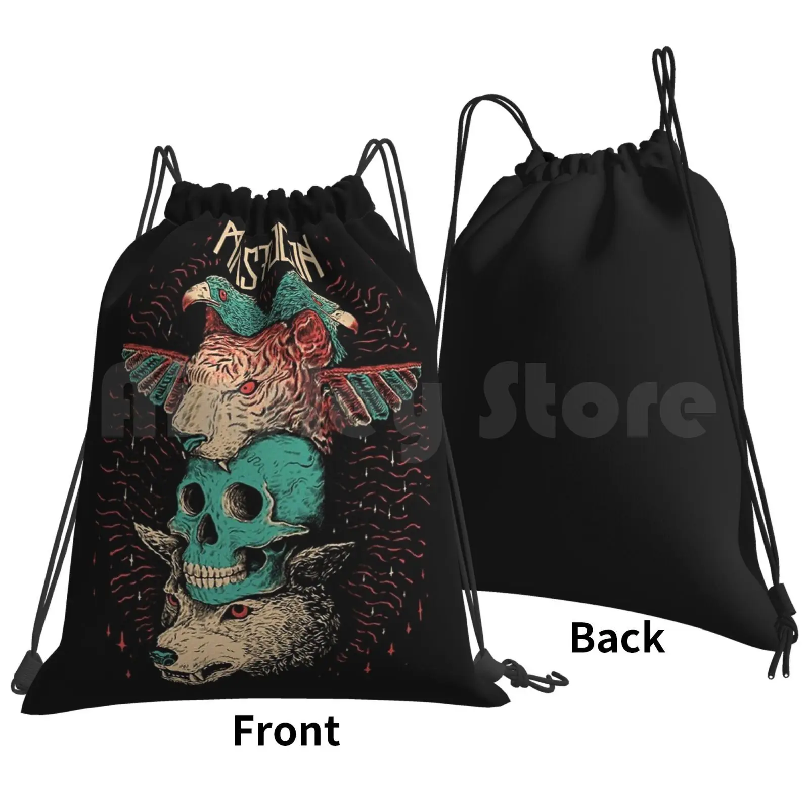 New Cover Logo Backpack Drawstring Bags Gym Bag Waterproof Trending Funny Popularavenged Band Suicide Silence Band Heavy