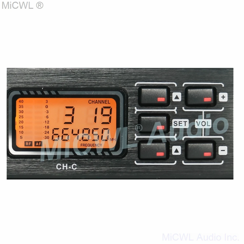 MICWL UHF 무선 4 마이크 시스템, 4 다이내믹 핸드헬드 노래방 마이크, 교회 가족 파티 무대용