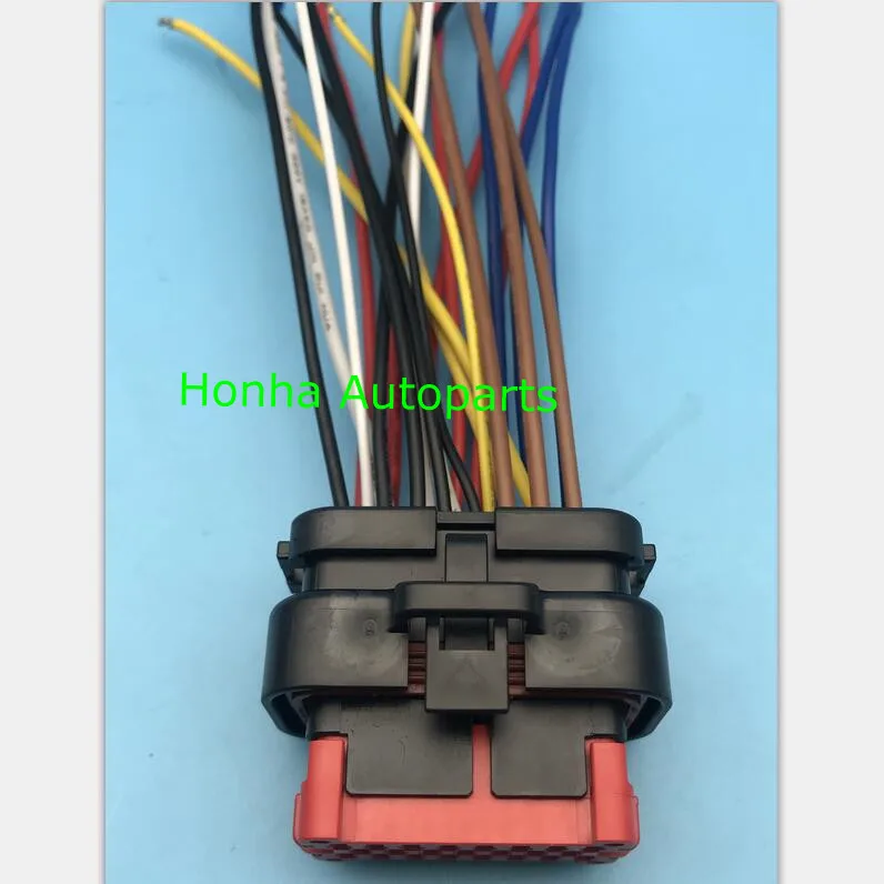 

Free shippping 1/2/5/10pcs Tyco AMP 23 Pin/Way Automobile Electrical ECU Waterproof Female Connector Wire Harness