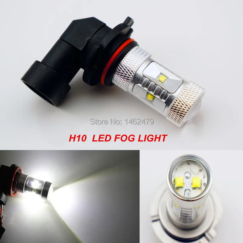 Pair  White  H10 9140 9145  XBD  Chips LED  Fog light  DRL  Bulb For  Chrysler 300 C Sebring PT  Dodge Magnum Cruiser