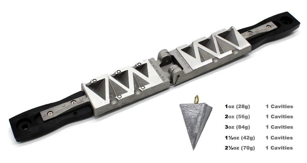 B And W Tackle 2oz Flat Bank Sinkers – 50-Pack, Lead, USA Made – Fresh/Saltwater Fishing