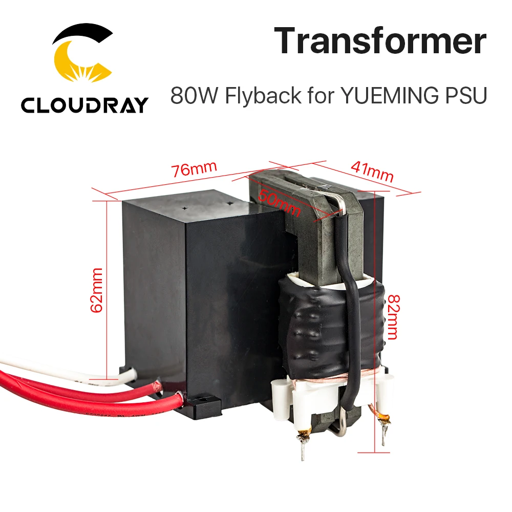 Cloudray High Voltage Flyback Transformer for YUEMING Co2 Laser Power Supply JG1500 JCY-1500