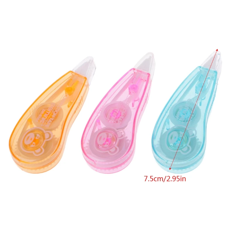 수정 테이프 유용한 미니 양면 접착 롤러 테이프 접착제 도트 라이너 쁘띠 일회용 5mm * 6m